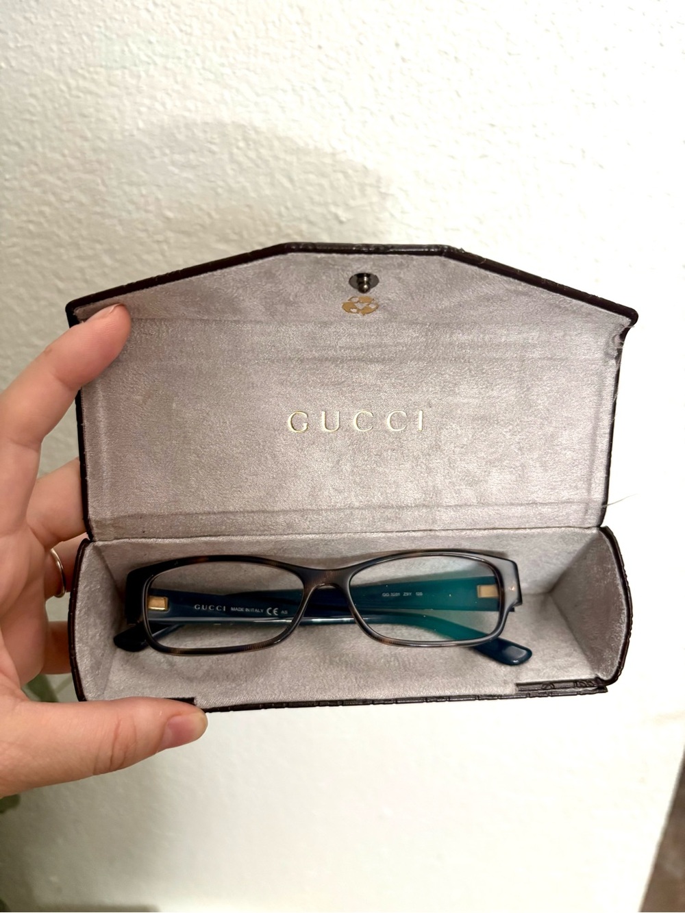 Gucci Eyeglasses- Brown and Navy
